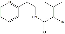 2-bromo-3-methyl-N-(2-pyridin-2-ylethyl)butanamide Struktur