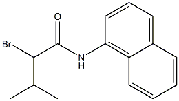 2-bromo-3-methyl-N-(naphthalen-1-yl)butanamide Struktur