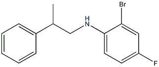 2-bromo-4-fluoro-N-(2-phenylpropyl)aniline Struktur