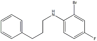 2-bromo-4-fluoro-N-(3-phenylpropyl)aniline Struktur