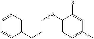 2-bromo-4-methyl-1-(3-phenylpropoxy)benzene Struktur