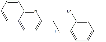 2-bromo-4-methyl-N-(quinolin-2-ylmethyl)aniline Struktur