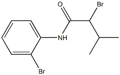 2-bromo-N-(2-bromophenyl)-3-methylbutanamide Struktur