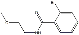 2-bromo-N-(2-methoxyethyl)benzamide Struktur