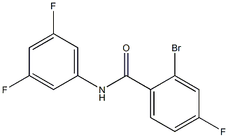 2-bromo-N-(3,5-difluorophenyl)-4-fluorobenzamide Struktur