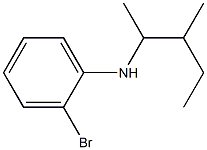 2-bromo-N-(3-methylpentan-2-yl)aniline Struktur