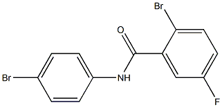 2-bromo-N-(4-bromophenyl)-5-fluorobenzamide Struktur