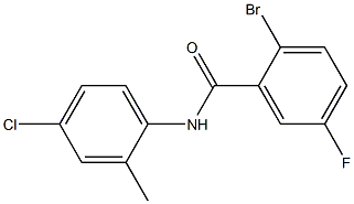 2-bromo-N-(4-chloro-2-methylphenyl)-5-fluorobenzamide Struktur