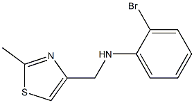 2-bromo-N-[(2-methyl-1,3-thiazol-4-yl)methyl]aniline Struktur