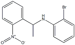 2-bromo-N-[1-(2-nitrophenyl)ethyl]aniline Struktur