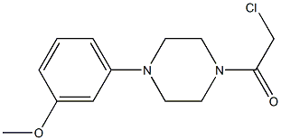 2-chloro-1-[4-(3-methoxyphenyl)piperazin-1-yl]ethan-1-one Struktur