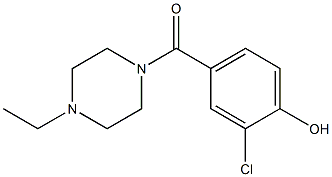 2-chloro-4-[(4-ethylpiperazin-1-yl)carbonyl]phenol Struktur