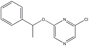 2-chloro-6-(1-phenylethoxy)pyrazine Struktur