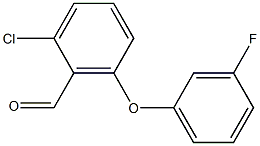 2-chloro-6-(3-fluorophenoxy)benzaldehyde Struktur