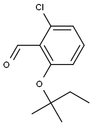 2-chloro-6-[(2-methylbutan-2-yl)oxy]benzaldehyde Struktur