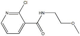 2-chloro-N-(2-methoxyethyl)pyridine-3-carboxamide Struktur