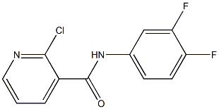 2-chloro-N-(3,4-difluorophenyl)pyridine-3-carboxamide Struktur