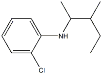 2-chloro-N-(3-methylpentan-2-yl)aniline Struktur