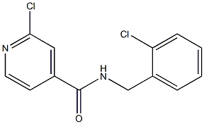 2-chloro-N-[(2-chlorophenyl)methyl]pyridine-4-carboxamide Struktur