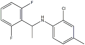 2-chloro-N-[1-(2,6-difluorophenyl)ethyl]-4-methylaniline Struktur