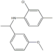 2-chloro-N-[1-(3-methoxyphenyl)ethyl]-4-methylaniline Struktur