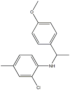 2-chloro-N-[1-(4-methoxyphenyl)ethyl]-4-methylaniline Struktur