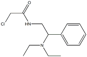 2-chloro-N-[2-(diethylamino)-2-phenylethyl]acetamide Struktur