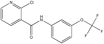 2-chloro-N-[3-(trifluoromethoxy)phenyl]pyridine-3-carboxamide Struktur