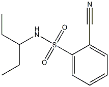 2-cyano-N-(1-ethylpropyl)benzenesulfonamide Struktur