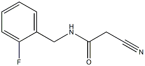 2-cyano-N-(2-fluorobenzyl)acetamide Struktur