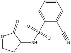 2-cyano-N-(2-oxooxolan-3-yl)benzene-1-sulfonamide Struktur