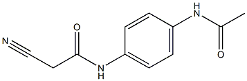 2-cyano-N-(4-acetamidophenyl)acetamide Struktur