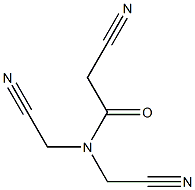 2-cyano-N,N-bis(cyanomethyl)acetamide Struktur