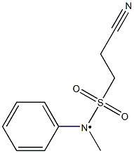 2-cyano-N-methyl-N-phenylethane-1-sulfonamido Struktur