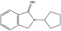 2-cyclopentyl-2,3-dihydro-1H-isoindol-1-imine Struktur