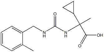 2-cyclopropyl-2-({[(2-methylbenzyl)amino]carbonyl}amino)propanoic acid Struktur