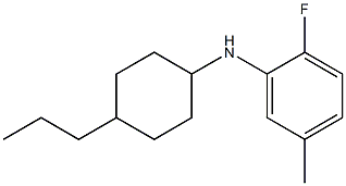 2-fluoro-5-methyl-N-(4-propylcyclohexyl)aniline Struktur