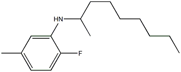 2-fluoro-5-methyl-N-(nonan-2-yl)aniline Struktur