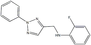 2-fluoro-N-[(2-phenyl-2H-1,2,3-triazol-4-yl)methyl]aniline Struktur