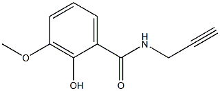 2-hydroxy-3-methoxy-N-(prop-2-yn-1-yl)benzamide Struktur