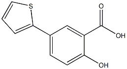 2-hydroxy-5-thien-2-ylbenzoic acid Struktur