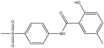 2-hydroxy-N-(4-methanesulfonylphenyl)-5-methylbenzamide Struktur