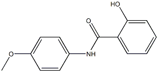 2-hydroxy-N-(4-methoxyphenyl)benzamide Struktur