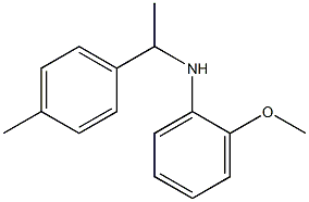 2-methoxy-N-[1-(4-methylphenyl)ethyl]aniline Struktur