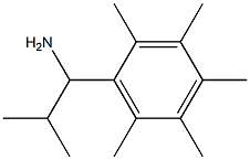 2-methyl-1-(2,3,4,5,6-pentamethylphenyl)propan-1-amine Struktur