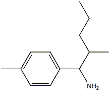 2-methyl-1-(4-methylphenyl)pentan-1-amine Struktur