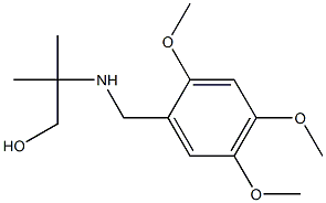 2-methyl-2-{[(2,4,5-trimethoxyphenyl)methyl]amino}propan-1-ol Struktur