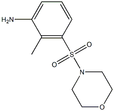 2-methyl-3-(morpholine-4-sulfonyl)aniline Struktur