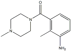 2-methyl-3-[(4-methylpiperazin-1-yl)carbonyl]aniline Struktur