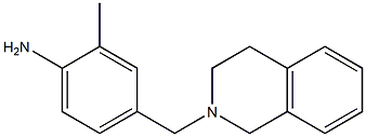 2-methyl-4-(1,2,3,4-tetrahydroisoquinolin-2-ylmethyl)aniline Struktur